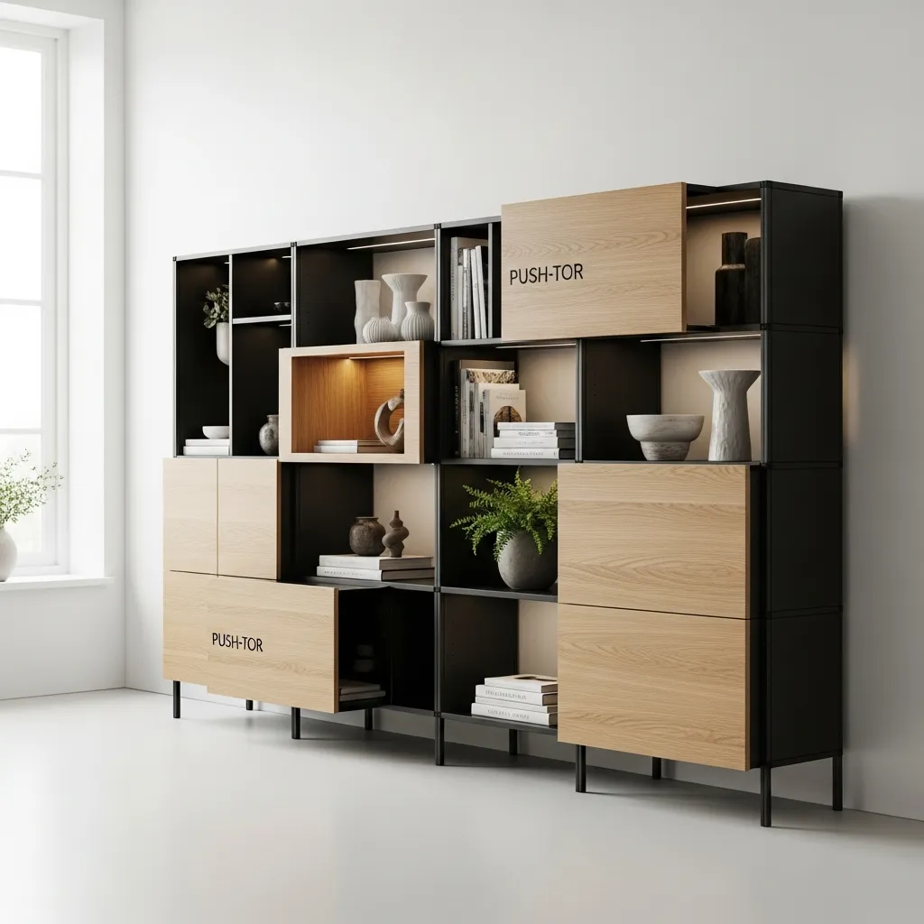 Modular Shelving System with customizable compartments